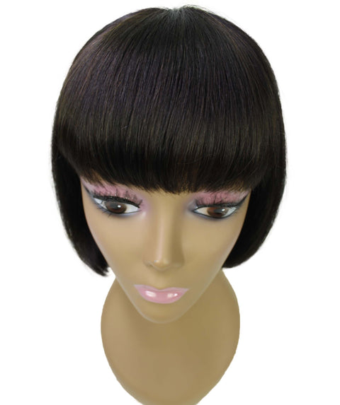 Bisa Natural Black Chin length Bob Wig