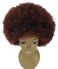 Audre Deep Red with Black Blend Afro Half Wig