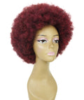 Audre Deep Pink to Black Blend Afro Half Wig