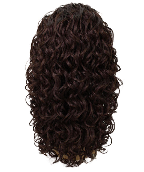 Edwina Medium Brown Layered Half Wig