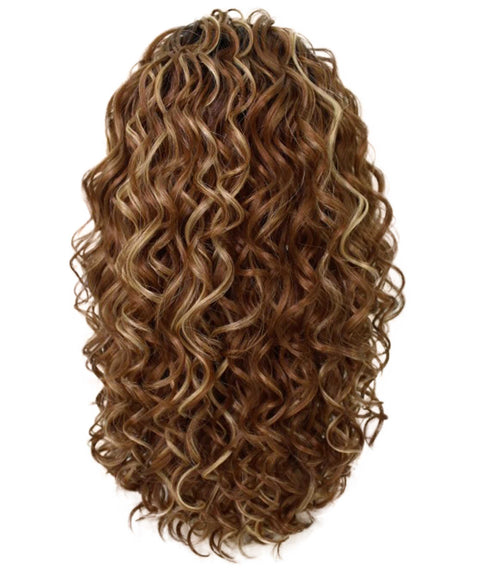 Edwina Black Blend Layered Half Wig