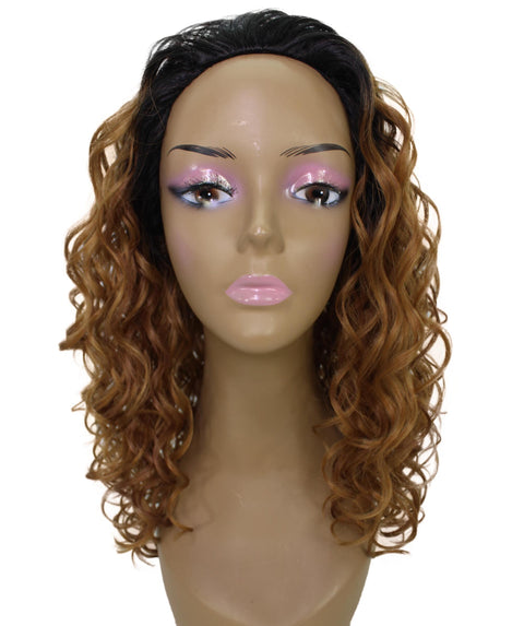 Edwina Honey Alburn Layered Half Wig
