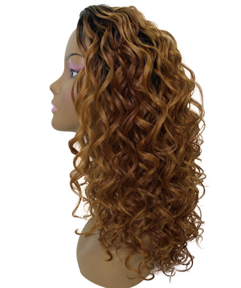 Edwina Honey Alburn Layered Half Wig