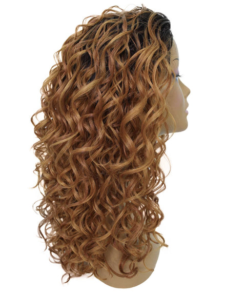 Edwina Honey Alburn Layered Half Wig