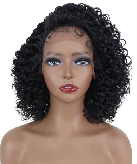 Talia Black Edge Afro Lace Wig