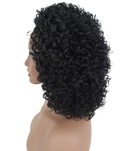 Talia Black Edge Afro Lace Wig