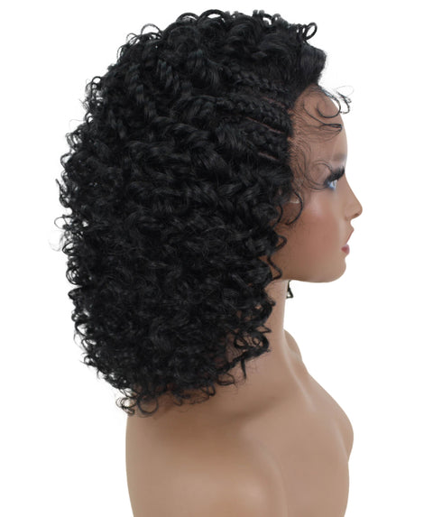 Talia Black Edge Afro Lace Wig