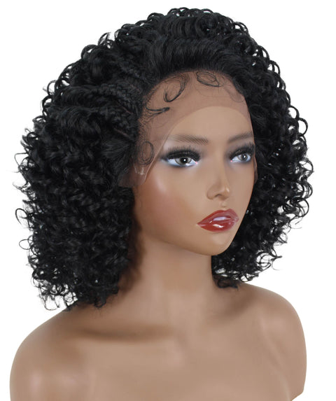 Talia Black Edge Afro Lace Wig