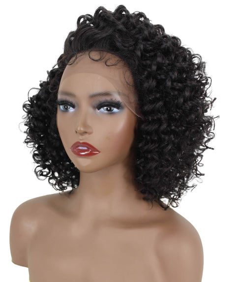 Talia Dark Brown Edge Afro Lace Wig