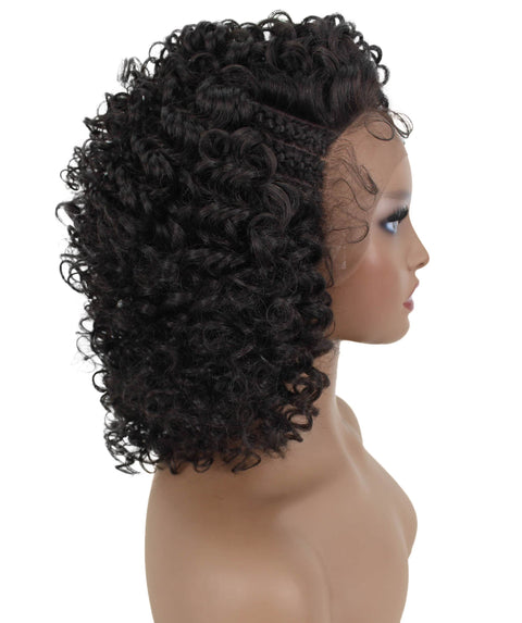 Talia Dark Brown Edge Afro Lace Wig