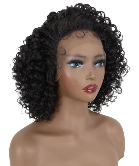 Talia Dark Brown Edge Afro Lace Wig