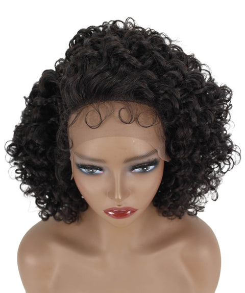 Talia Dark Brown Edge Afro Lace Wig