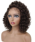 Talia Medium Brown Edge Afro Lace Wig