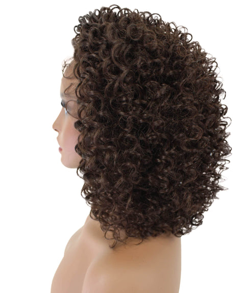Talia Medium Brown Edge Afro Lace Wig