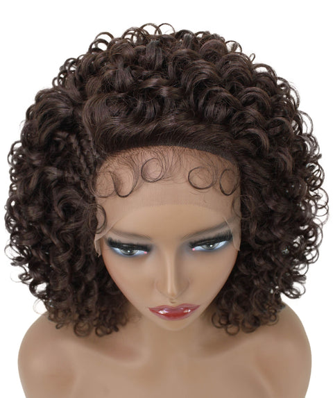 Talia Medium Brown Edge Afro Lace Wig