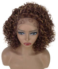 Talia Dark Golden Brown Edge Afro Lace Wig