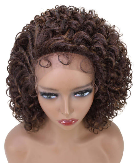 Talia Brown with Caramel Edge Afro Lace Wig