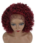 Talia Frost Deep Red an Black Blend Edge Afro Lace Wig