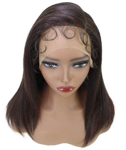 Gabriella Black and Dark Auburn Blend Lace Wig
