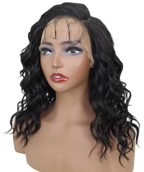 Justice Natural Black Box Braids Lace Wig