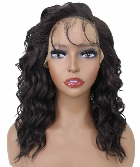 Justice Dark Brown Box Braids Lace Wig