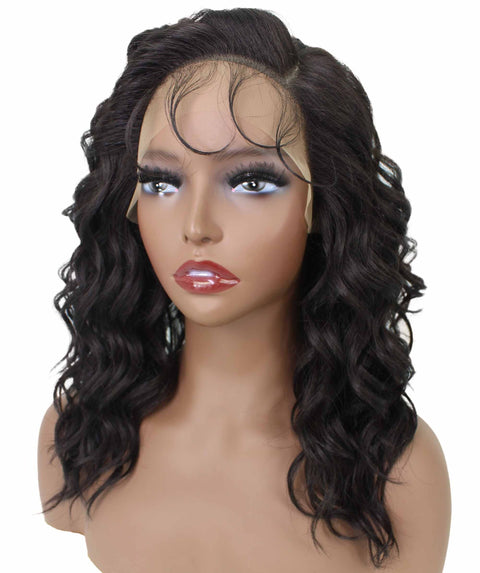 Justice Dark Brown Box Braids Lace Wig