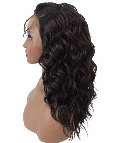 Justice Dark Brown Box Braids Lace Wig