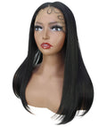 Ebony Black Straight  Lace Wig