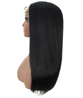 Ebony Black Straight  Lace Wig