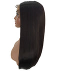 Ebony  Dark Brown Straight Lace Wig