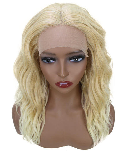 Riley Light Blonde and Gray Blend Glamour Lace Wig