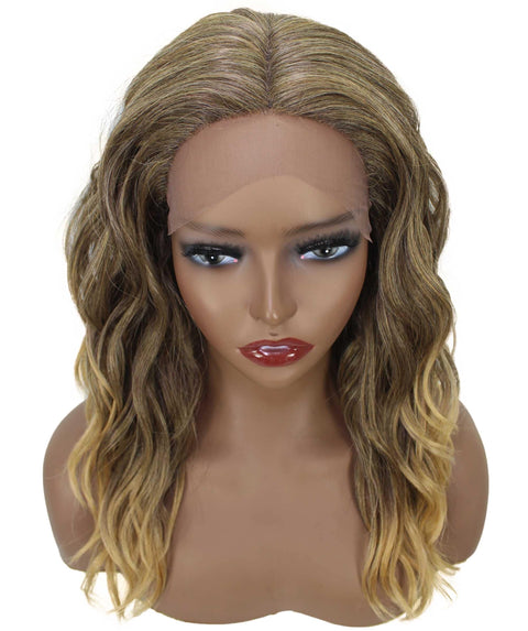 Riley Dark Brown with Honey Blonde Blend Glamour Lace Wig