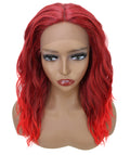 Riley Dark wine and red blend Glamour Lace Wig