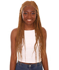 best full 29 inch length 13x5 synthetic hd lace front cornrow braided black women affordable glueless baby hairs natural african american brazilian body wave natural multicolored hand tied heat resistant deep dye bohemian wig