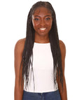 best full 29 inch length 13x5 synthetic hd lace front cornrow braided black women affordable glueless baby hairs natural african american brazilian body wave natural multicolored hand tied heat resistant deep dye bohemian wig