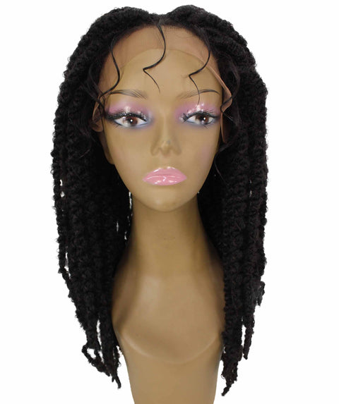 Lika Natural Black Dreadlock Braid Synthetic Wig