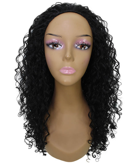 best half 22 inch length kinky curly ringlets human hair black women affordable glueless natural african american brazilian body wave natural multicolored hand tied wig