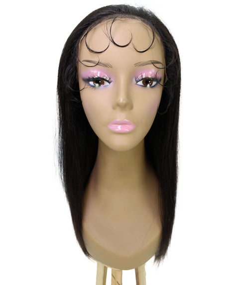 best full 24 inch length 13x5 human hair hd lace front straight black women affordable glueless natural african american brazilian body wave natural multicolored hand tied heat resistant wig