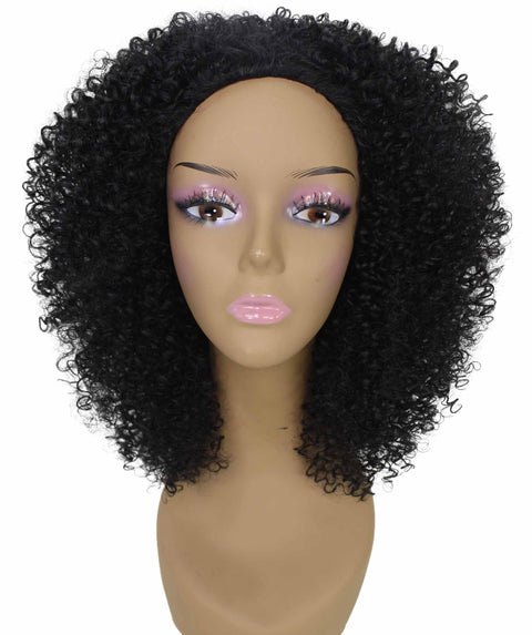 best half 18 inch length kinky curly ringlets afro human hair black women affordable glueless natural african american brazilian body wave natural multicolored hand tied wig