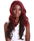 best full 23 inch length 4x4 synthetic hd lace front straight long bob black women affordable glueless natural african american brazilian body wave natural multicolored hand tied heat resistant wig